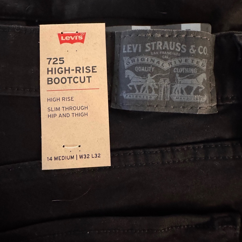 NEW Classic Black Women's High-Rise bootcut Jeans - Picture 2 of 5
